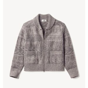 Buck Mason Women’s Grey Wool Shawl Cardigan